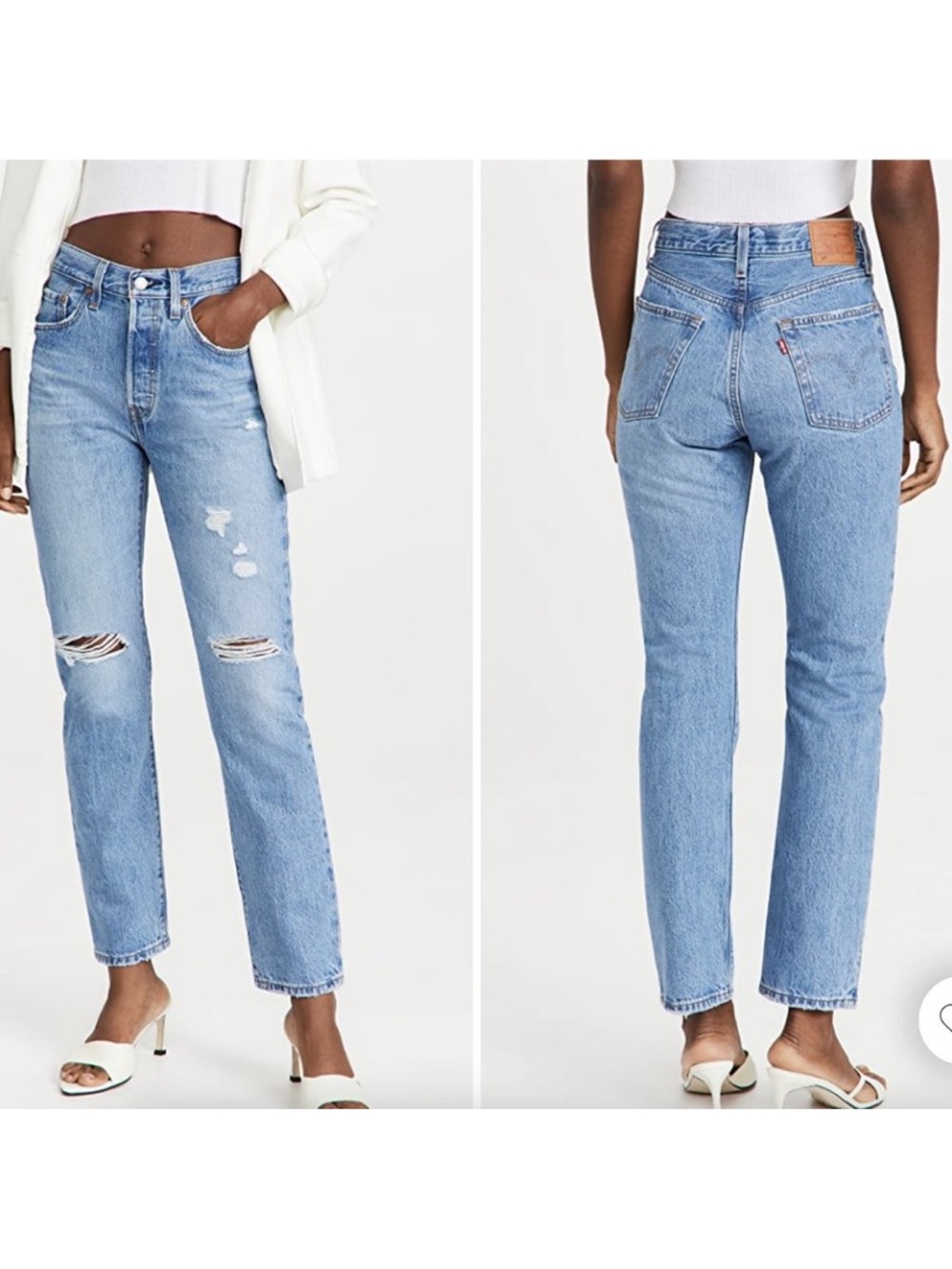 Levi's Premium Wedgie Button Fly Distressed
Jeans Size 28